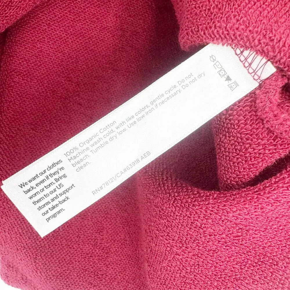 Eileen Fisher Women's Crewneck Cotton Pullover Sweater Pink Size XS/XXS NWT